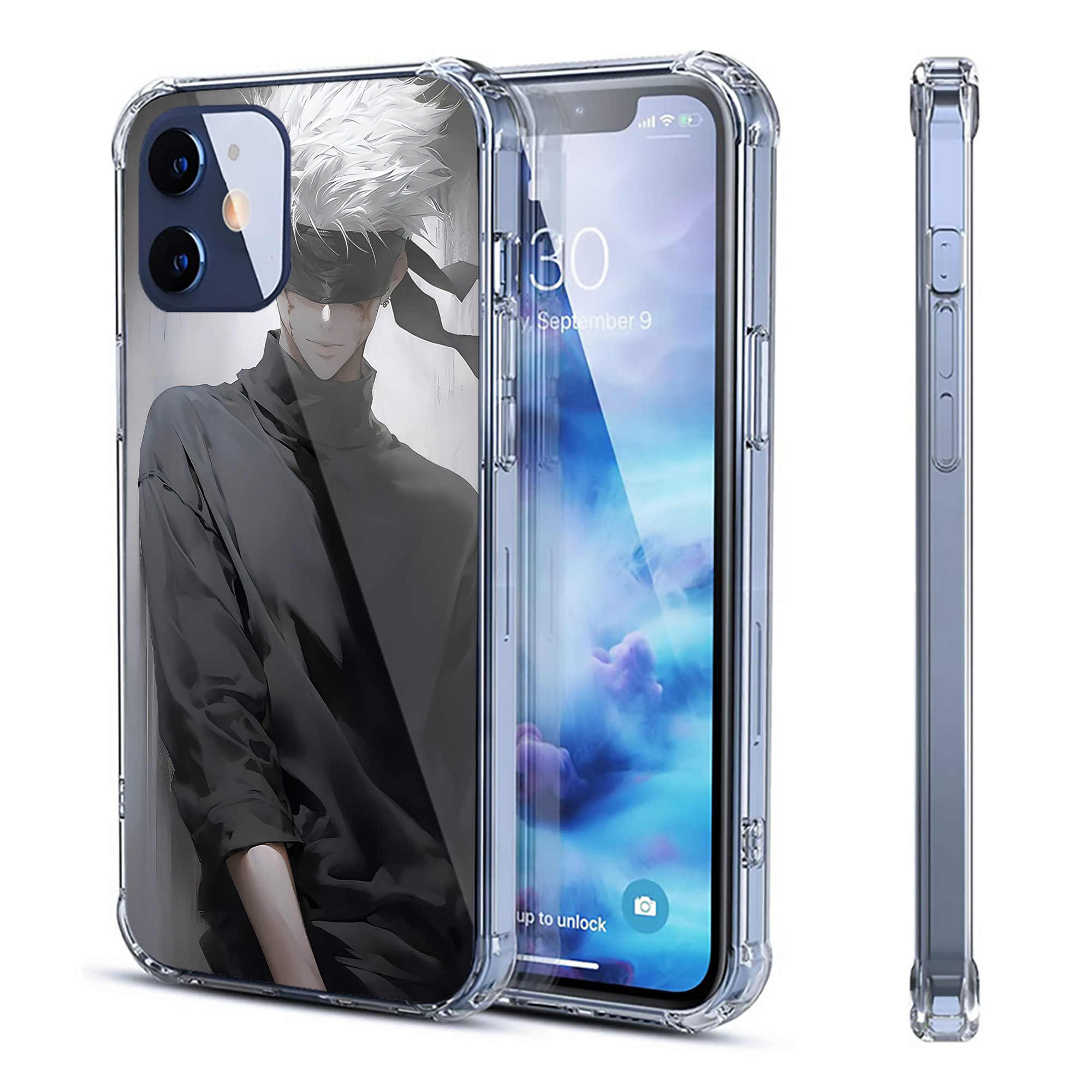 （画像用） 呪術廻戦 Jujutsu Kaisen 【iPhone 12シリーズ対応】透明スマホケース（クリアソフトケース）
